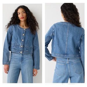J. Crew Light Blue Denim Jean Lady Jacket